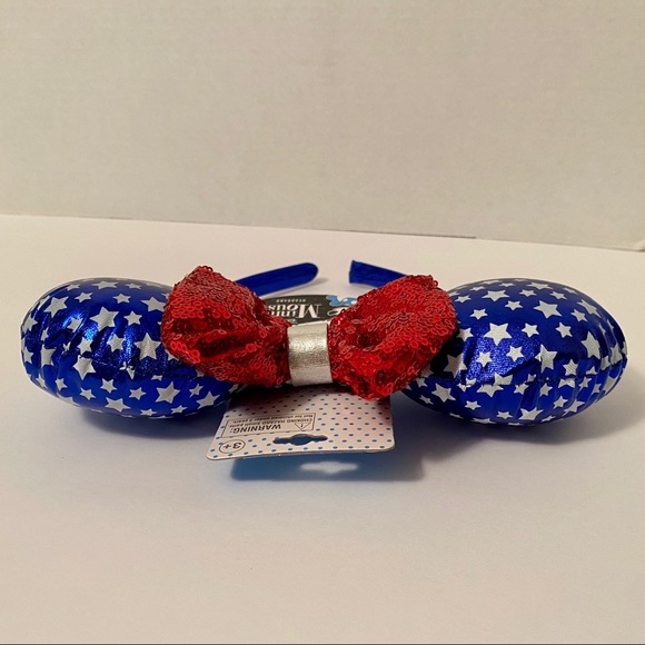 Disney Minnie Mouse Ears Americana Headband - Picture 10 of 11